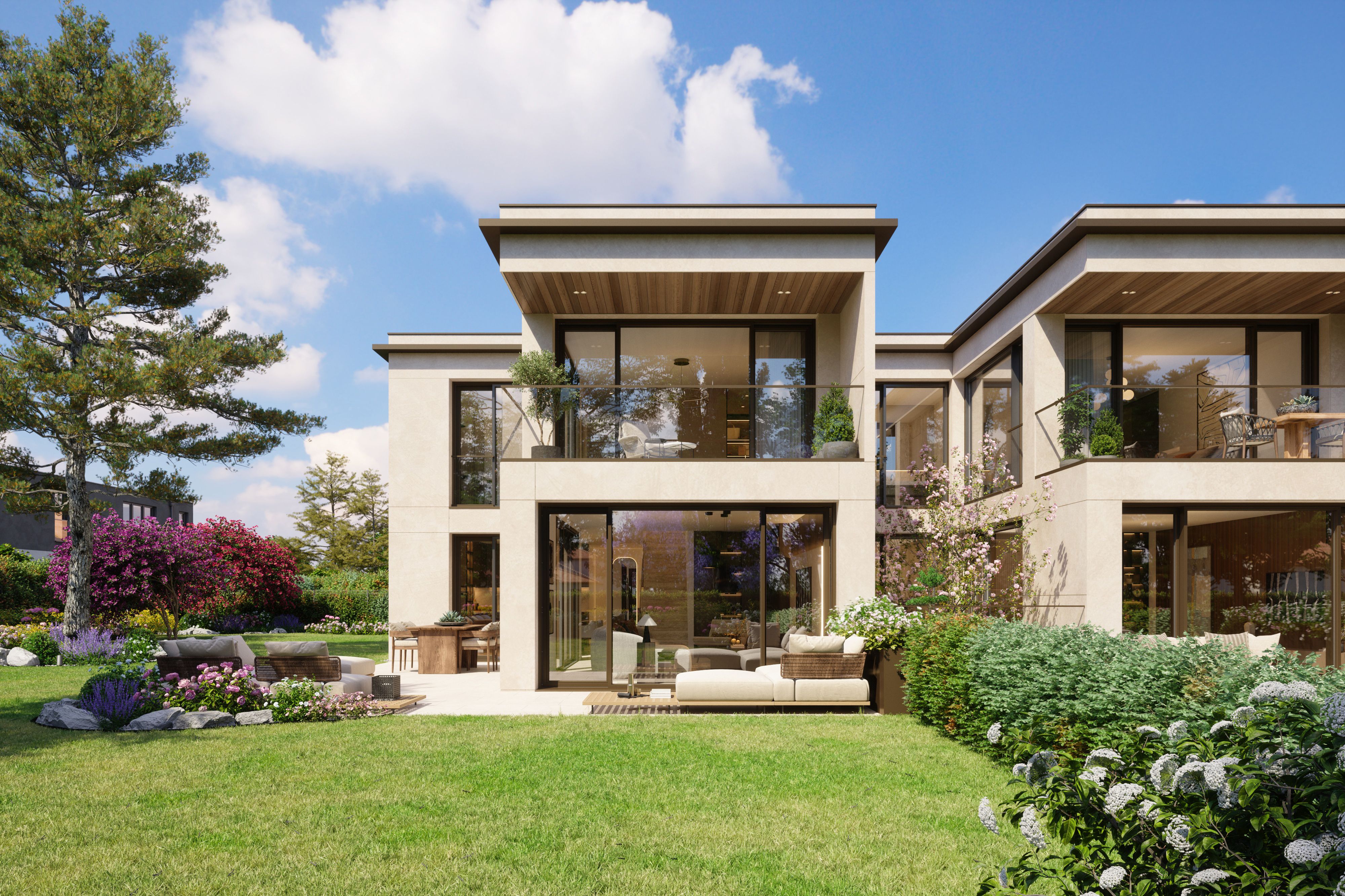 Chambésy Champ de Blé - vue du bâtiment