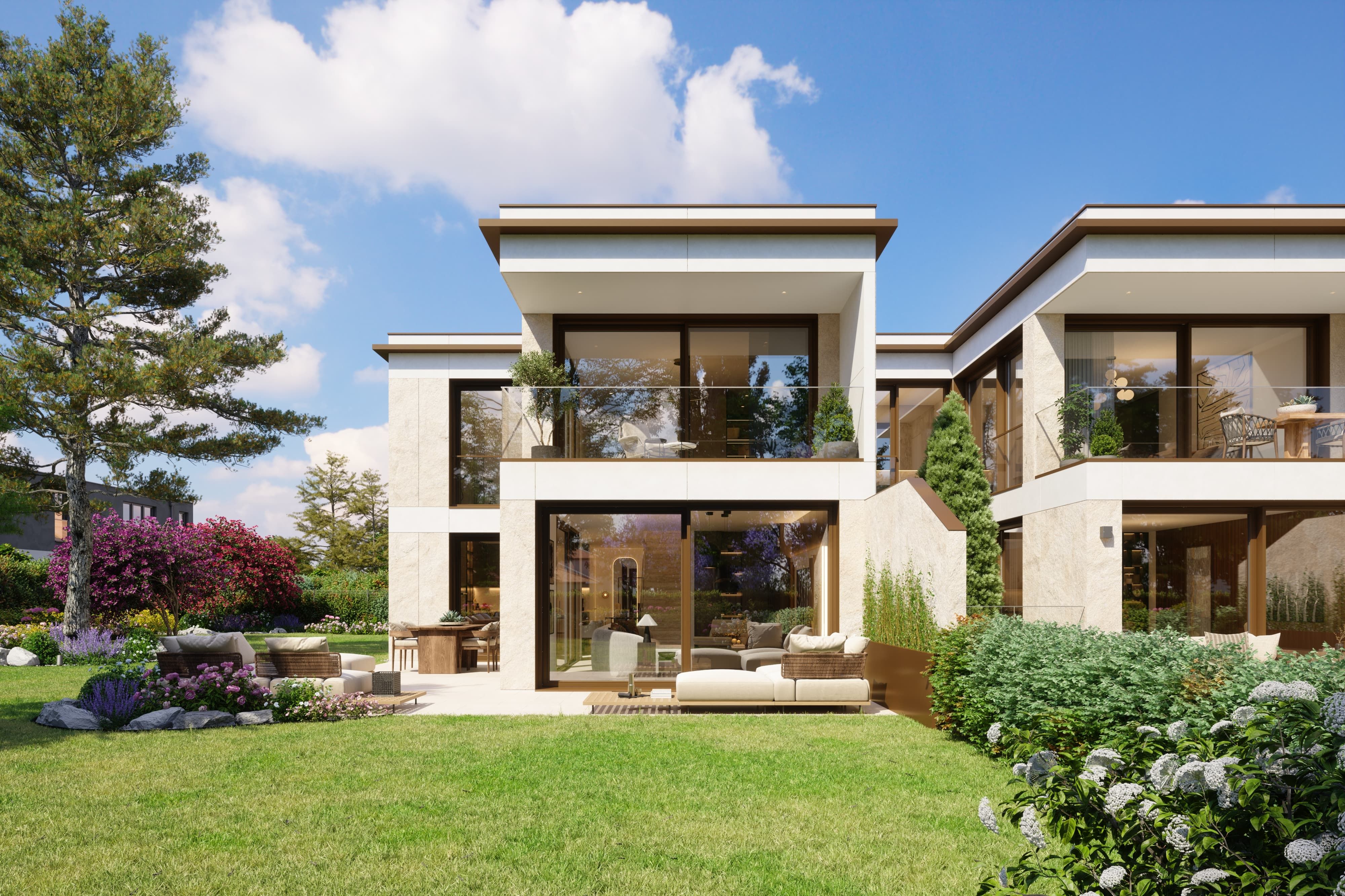 Chambésy Champ de Blé - vue du bâtiment