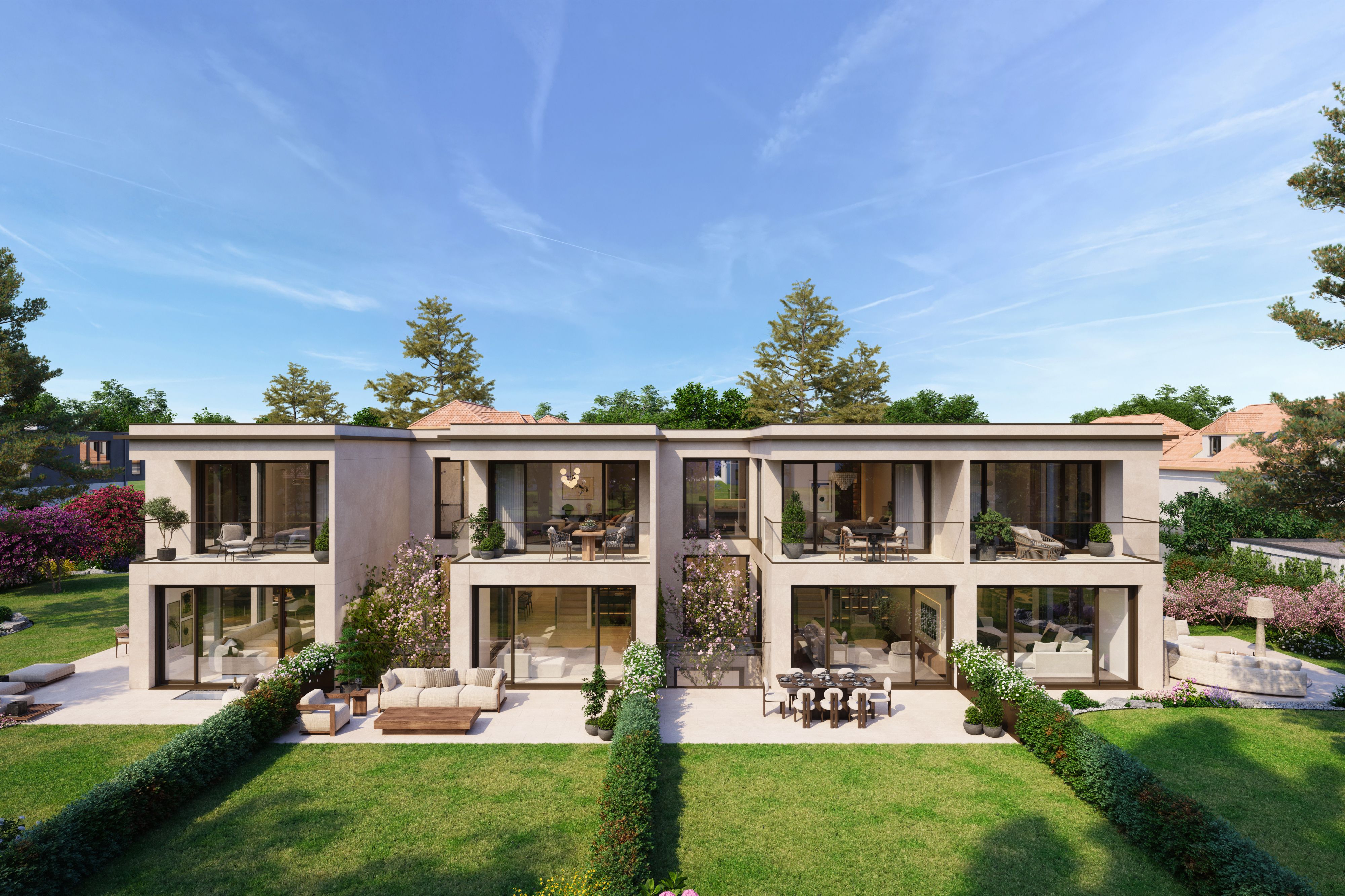 Villas Aurea Lully- vue de la facade exterieure