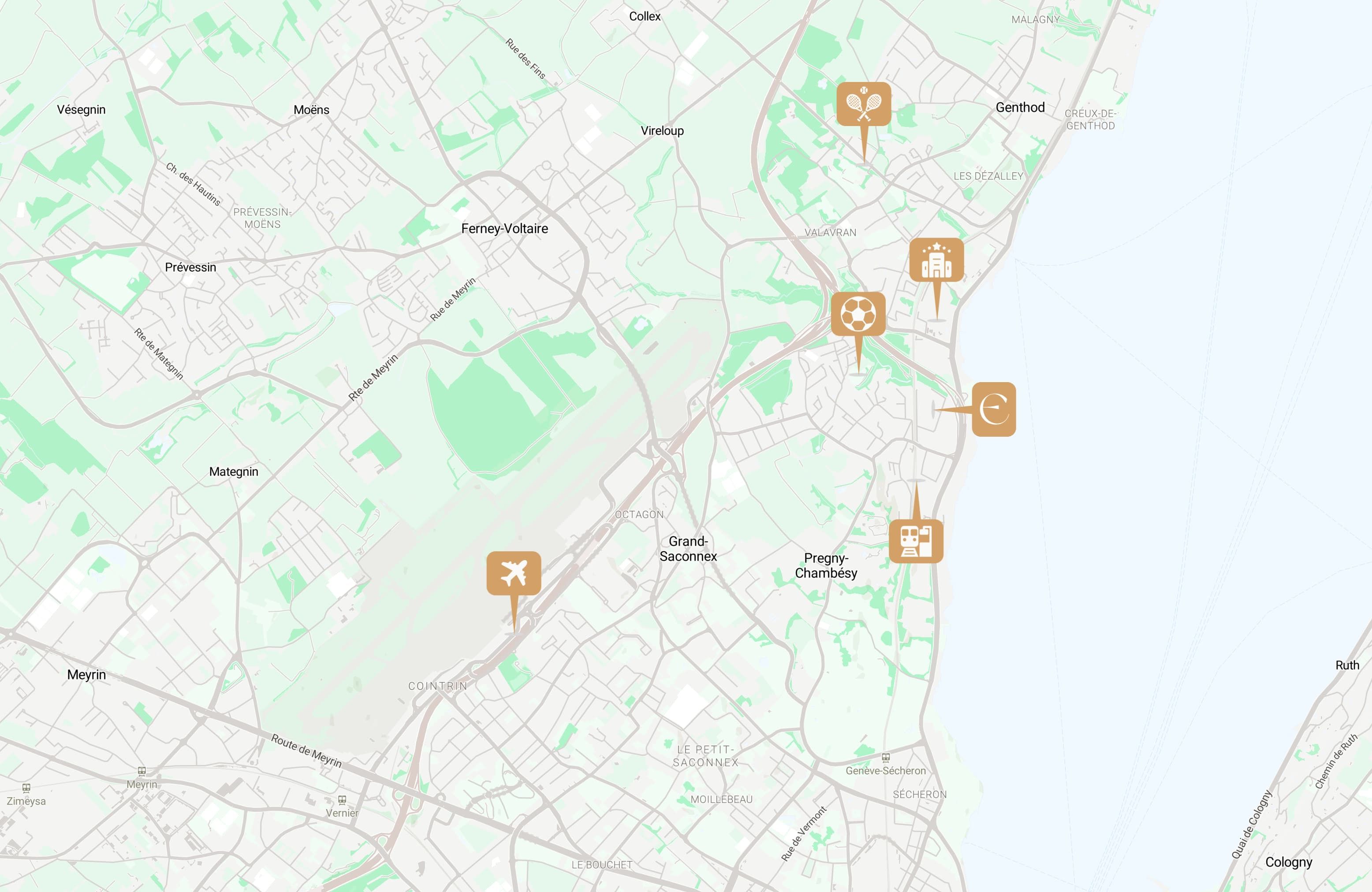 Carte locale de Lully